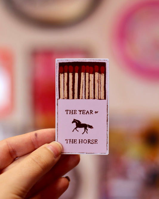 Sticker - horse matches box