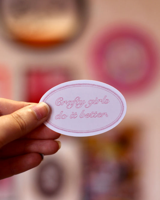 Sticker - crafty girls do it better