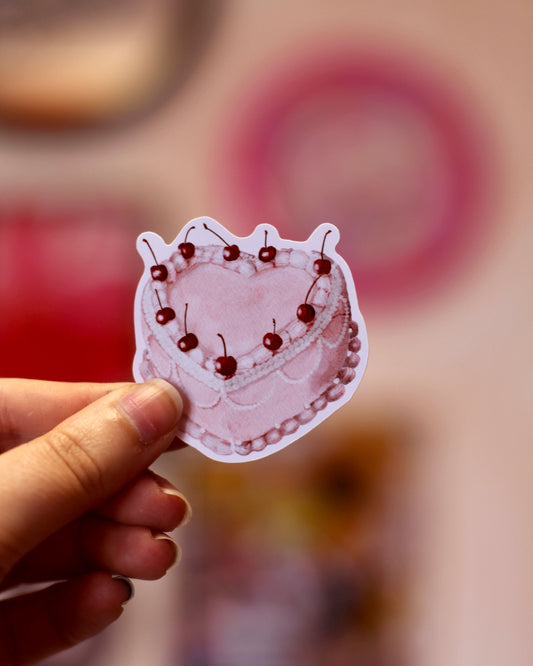 Sticker - cherry cake