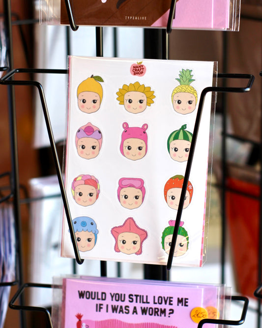 Planche stickers A6 Baby Été