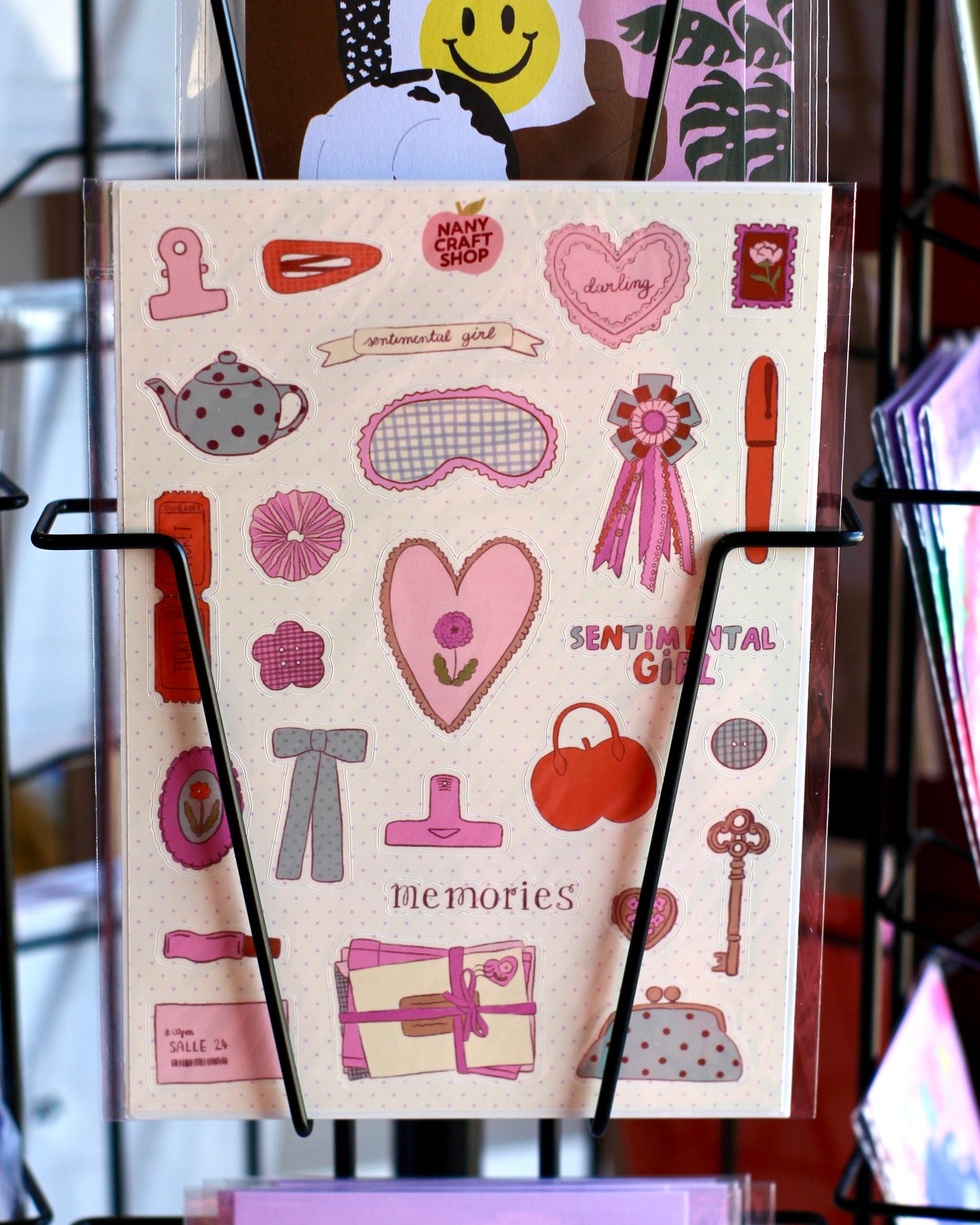 Planche stickers A5 - Sentimental Girl
