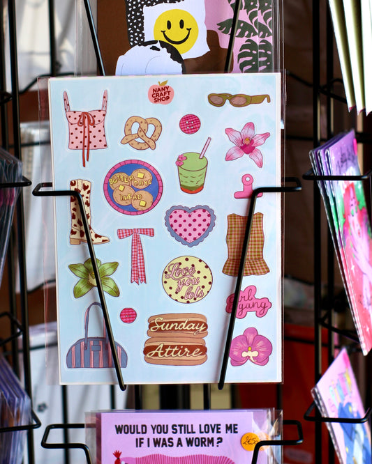 Planche stickers A5 - Cool Girl
