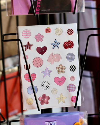 Planche stickers A6 boutons