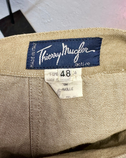Jupe en jean beige Thierry Mugler | T. 34/36