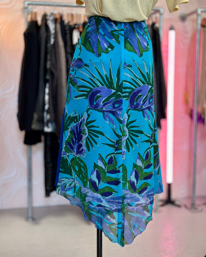 Jupe asymétrique à motifs | T. XL