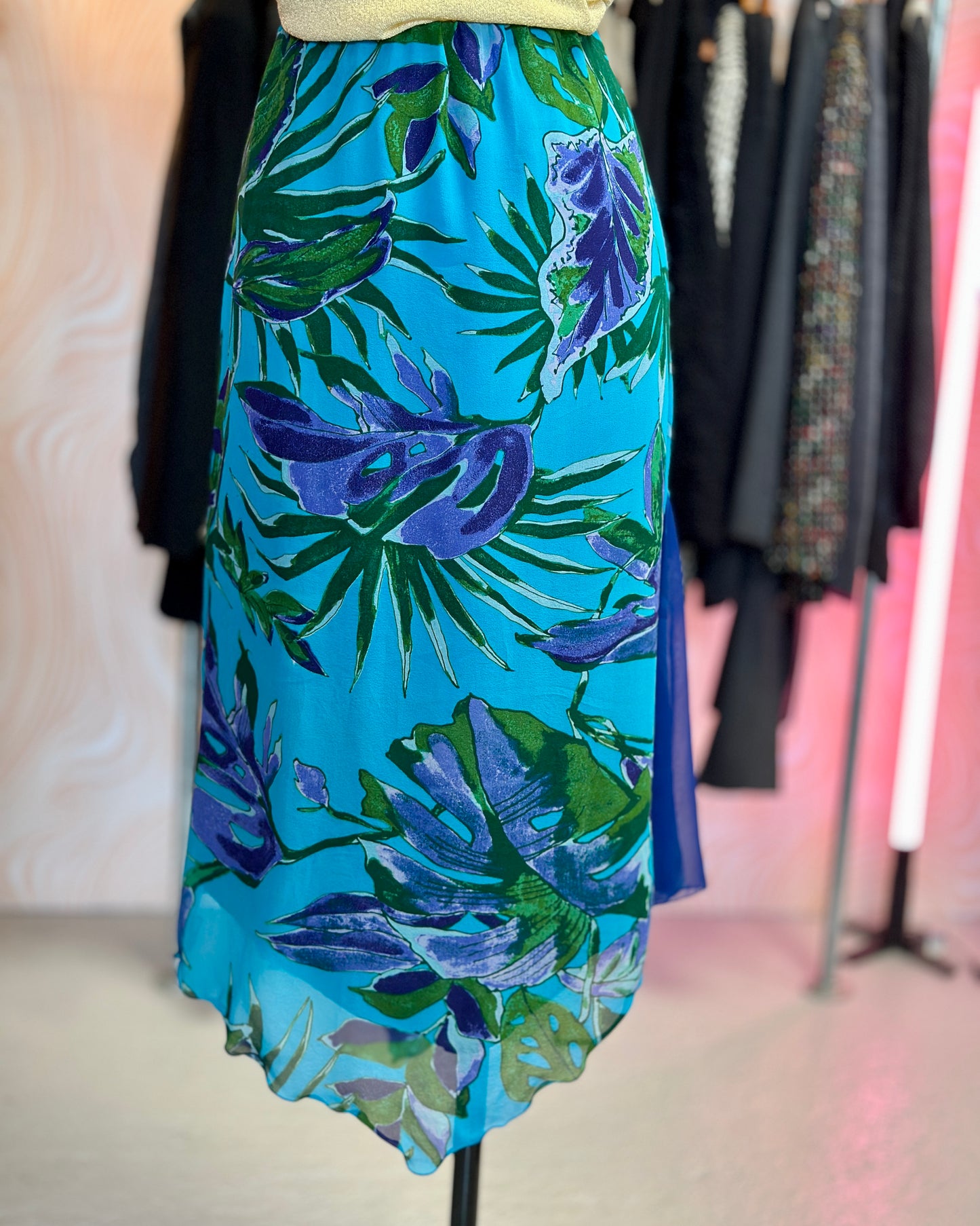 Jupe asymétrique à motifs | T. XL