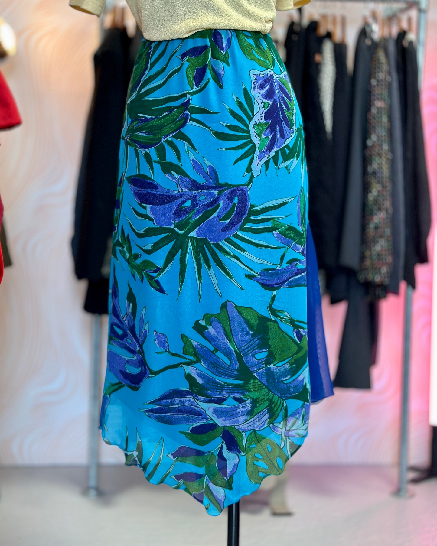 Jupe asymétrique à motifs | T. XL