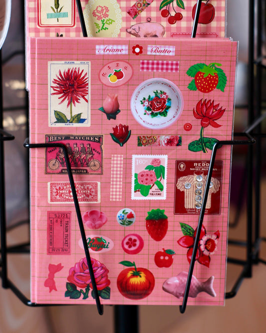 Planche de stickers - Trésors Roses Rouges