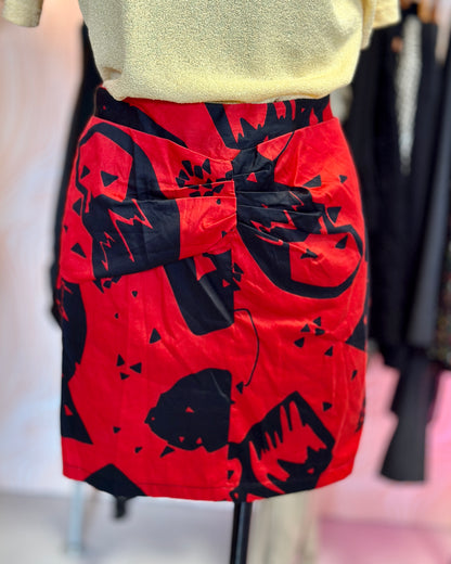 Mini jupe rouge et noire | T. 34/36