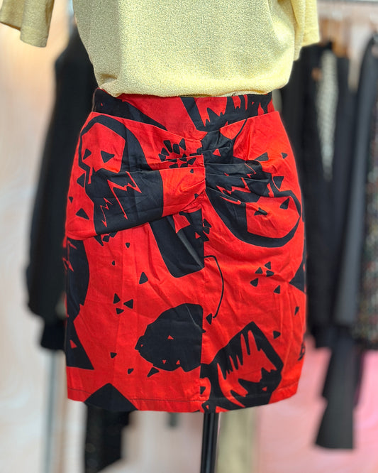 Mini jupe rouge et noire | T. 34/36
