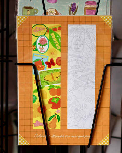 Planche de stickers - Trésors Jaunes Oranges