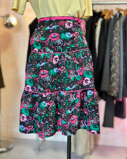 Jupe à volants à fleurs | T. 32