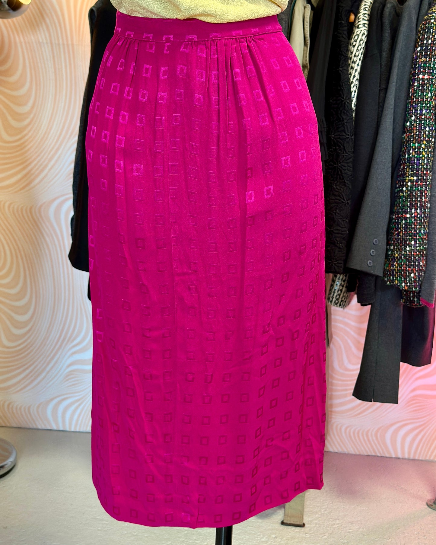 Jupe longue fluide rose | T. 36/37