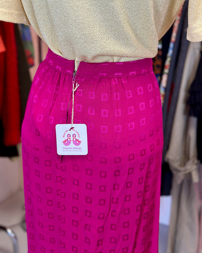 Jupe longue fluide rose | T. 36/37