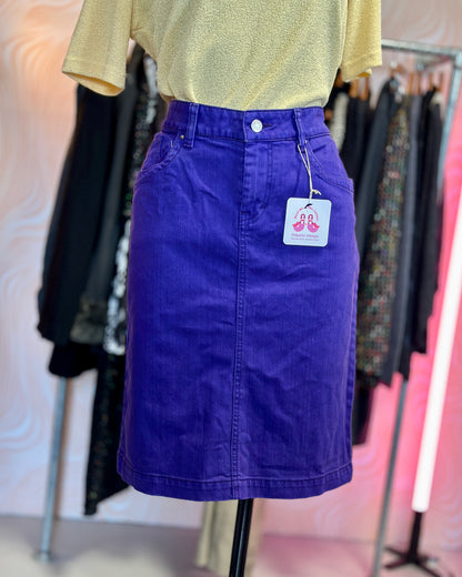 Jupe en jean violette | T. 40