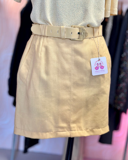 Mini-jupe jaune pastel | T. 36/38