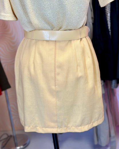 Mini-jupe jaune pastel | T. 36/38