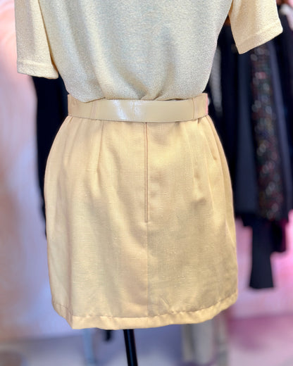 Mini-jupe jaune pastel | T. 36/38