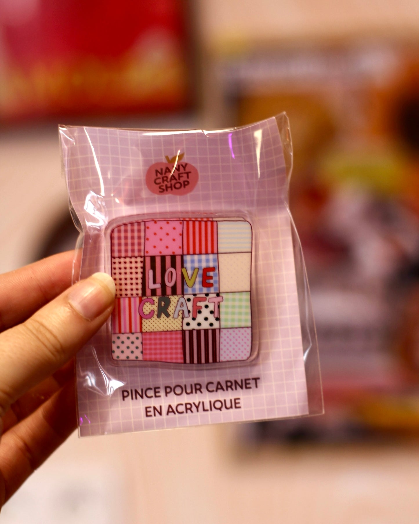Pince pour carnet - love craft