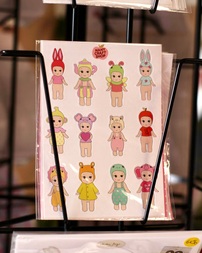 Planche stickers A6 - Baby