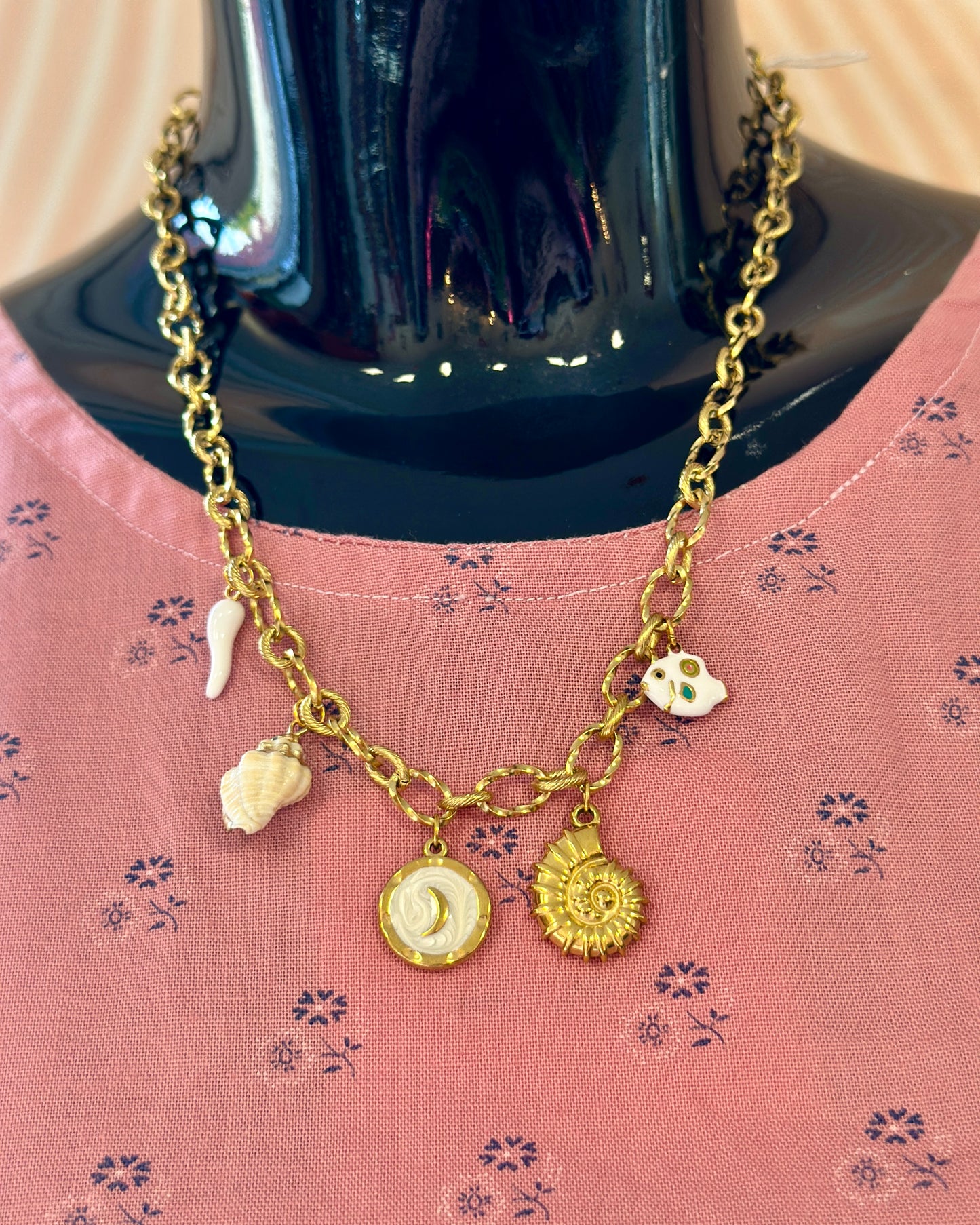 Collier à charms Coquillages & Crustacés