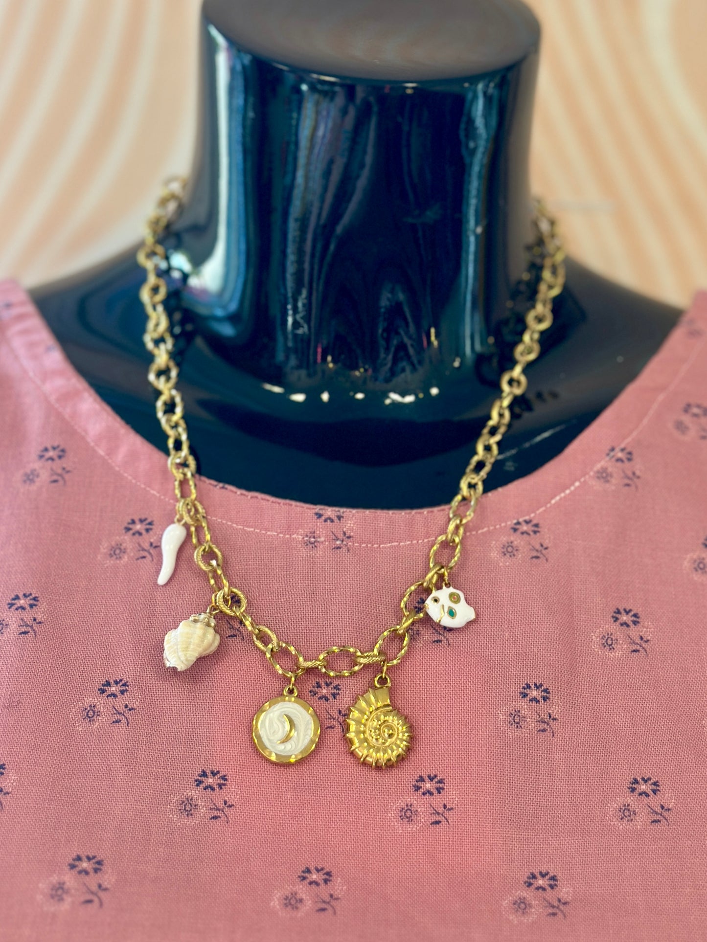 Collier à charms Coquillages & Crustacés