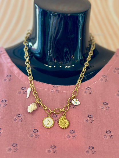 Collier à charms Coquillages & Crustacés