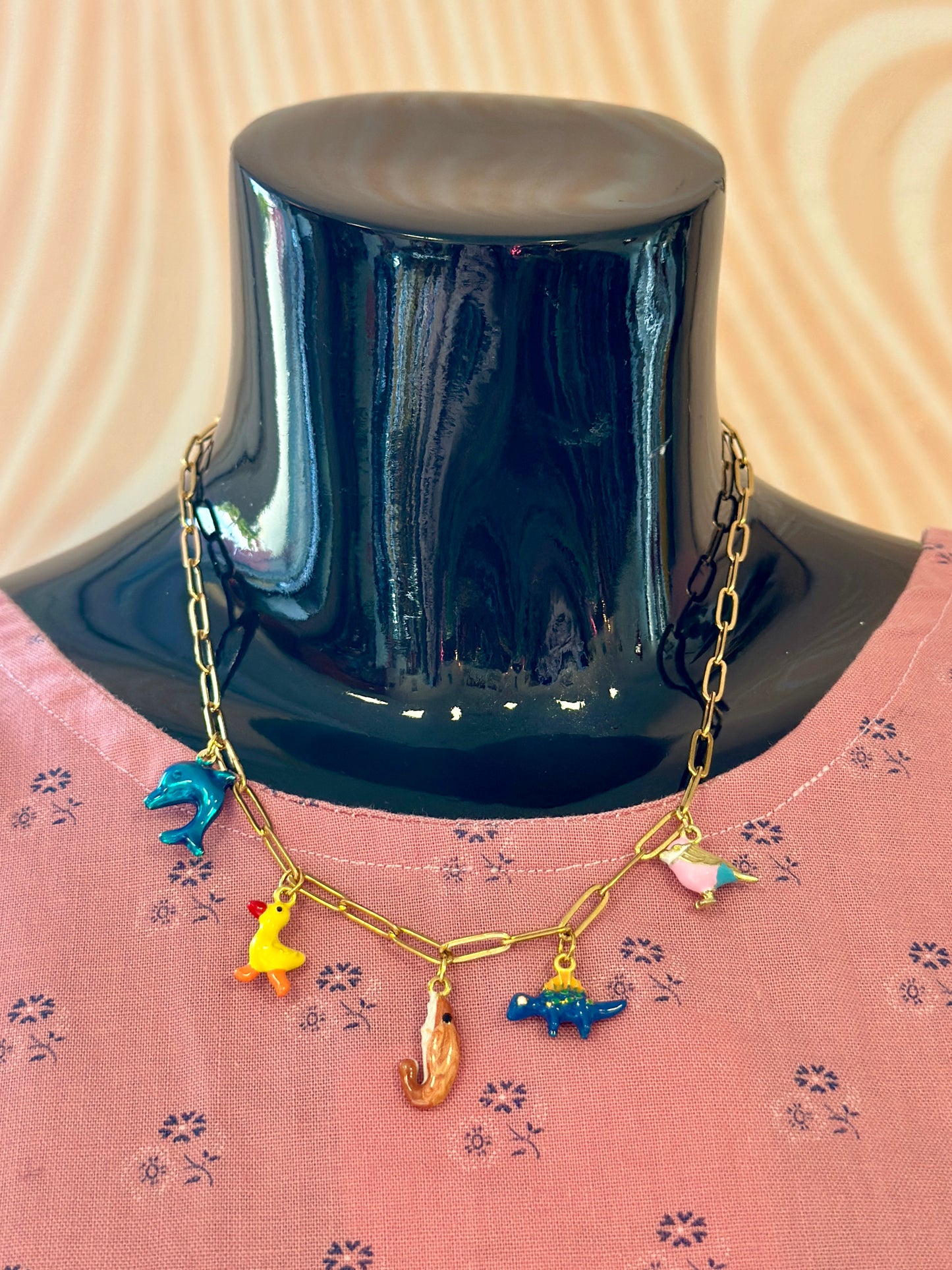 Collier à charms Les animaux