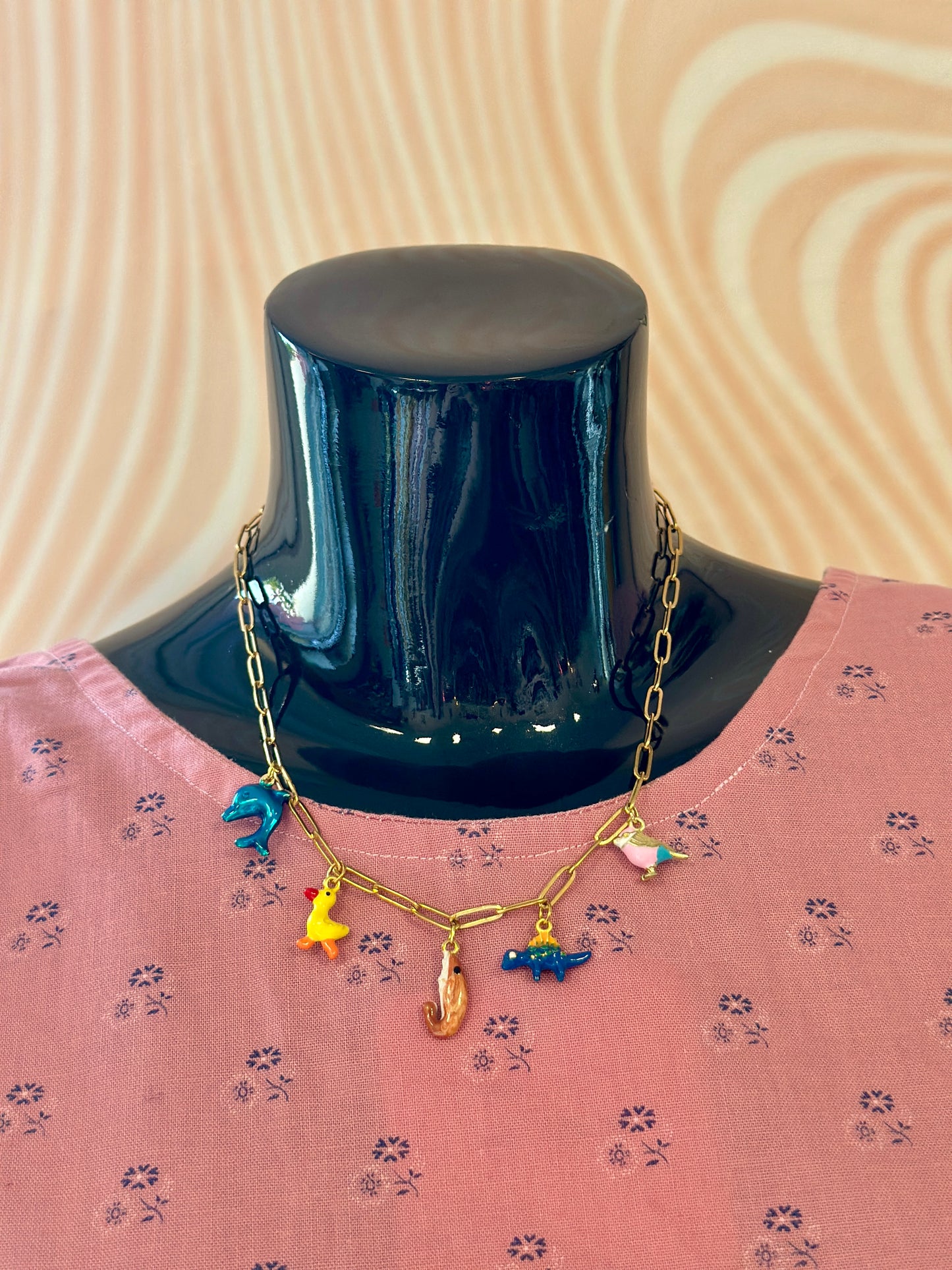 Collier à charms Les animaux