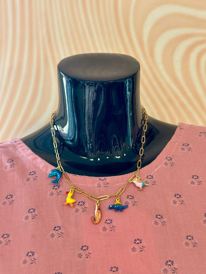 Collier à charms Les animaux