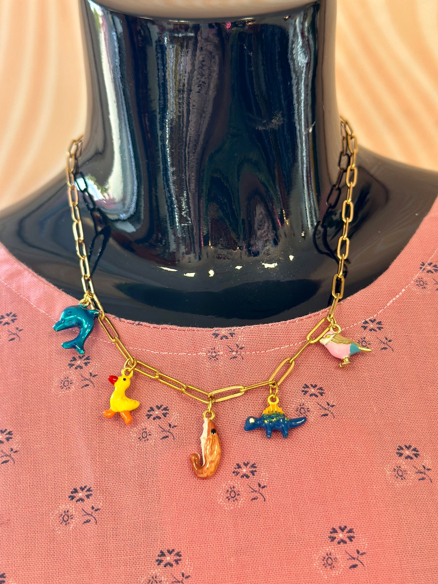 Collier à charms Les animaux