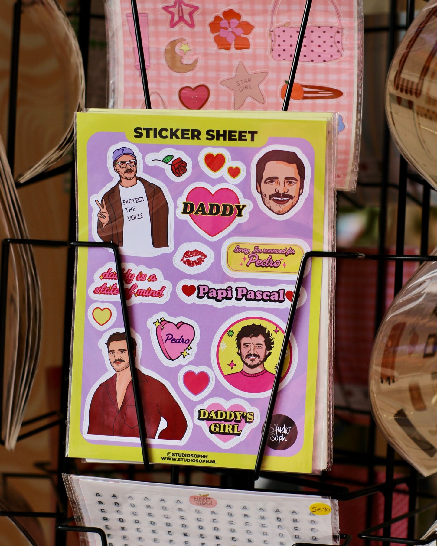 Planche de stickers A5 - Papi Pedro