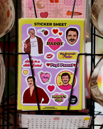 Planche de stickers A5 - Papi Pedro