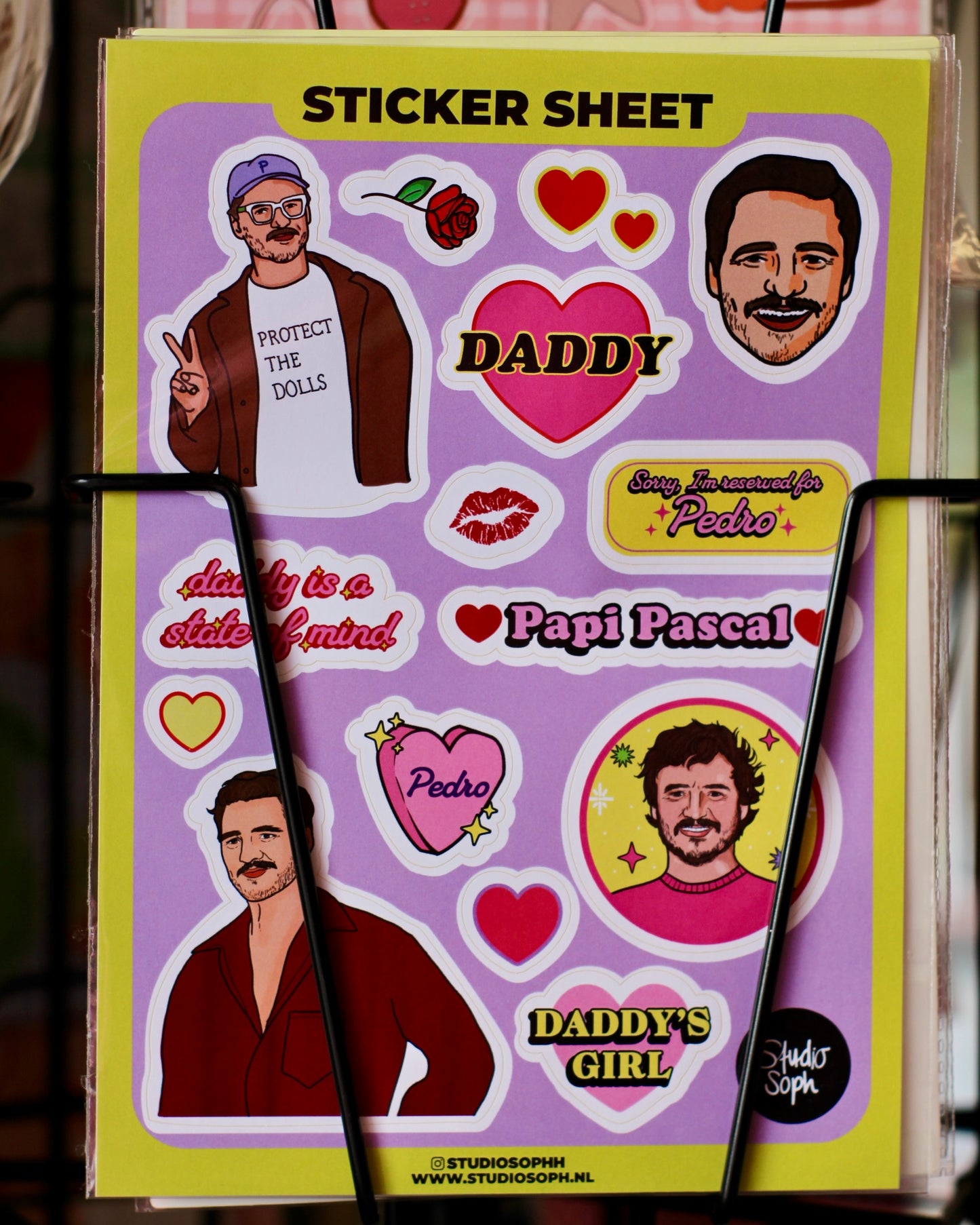 Planche de stickers A5 - Papi Pedro