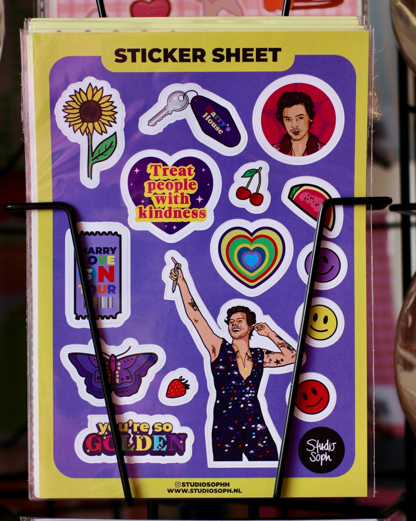 Planche de stickers A5 - Harry Golden