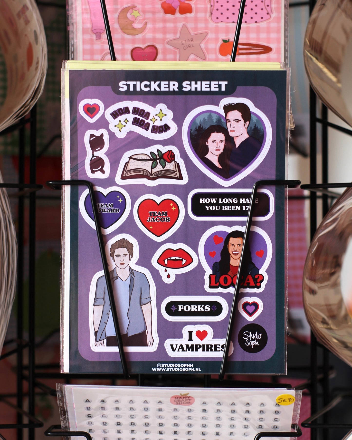 Planche de stickers A5 - Twilight