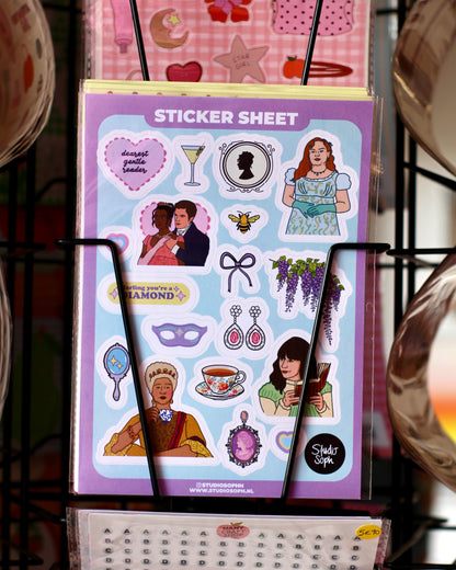 Planche de stickers A5 - Bridgerton