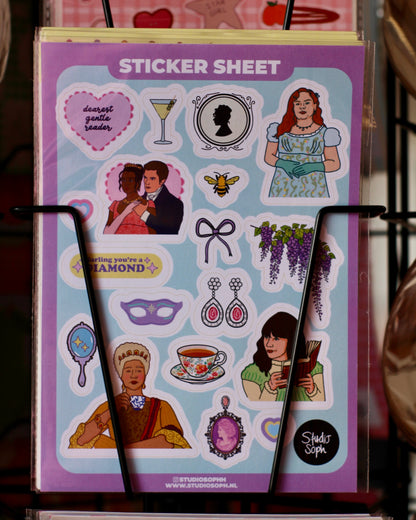 Planche de stickers A5 - Bridgerton