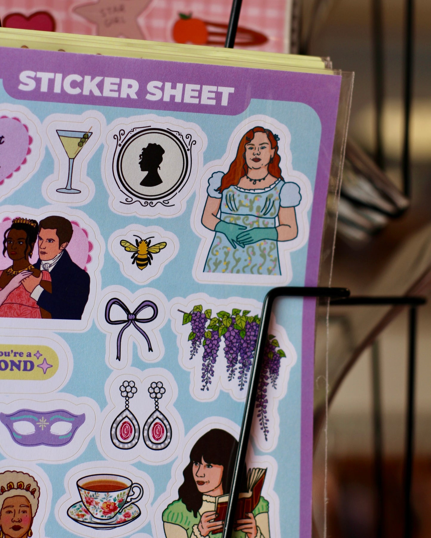 Planche de stickers A5 - Bridgerton