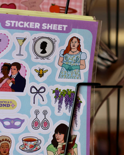 Planche de stickers A5 - Bridgerton