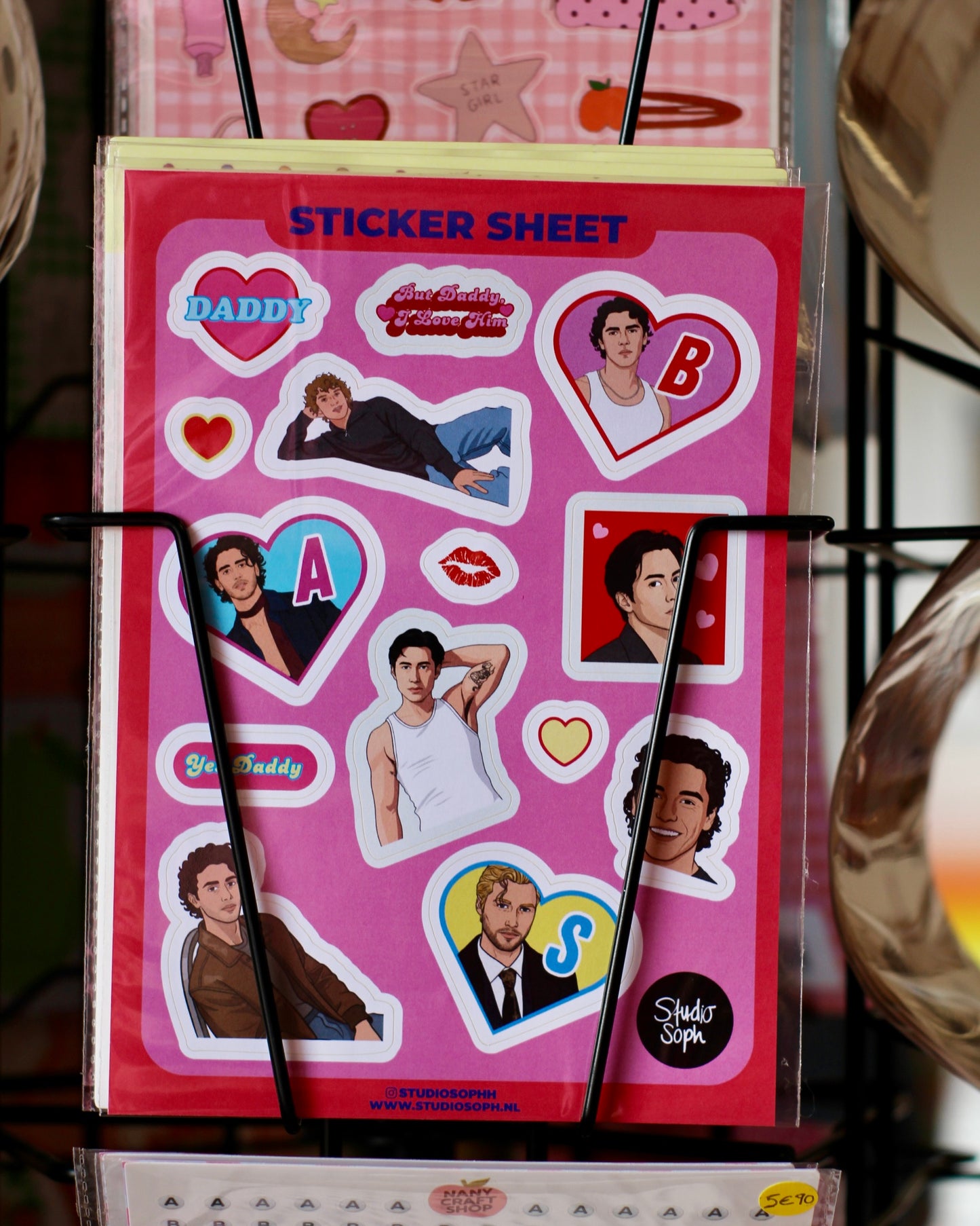 Planche de stickers A5 - Hockey Hunks