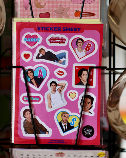 Planche de stickers A5 - Hockey Hunks