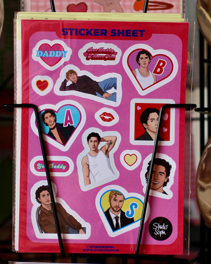 Planche de stickers A5 - Hockey Hunks