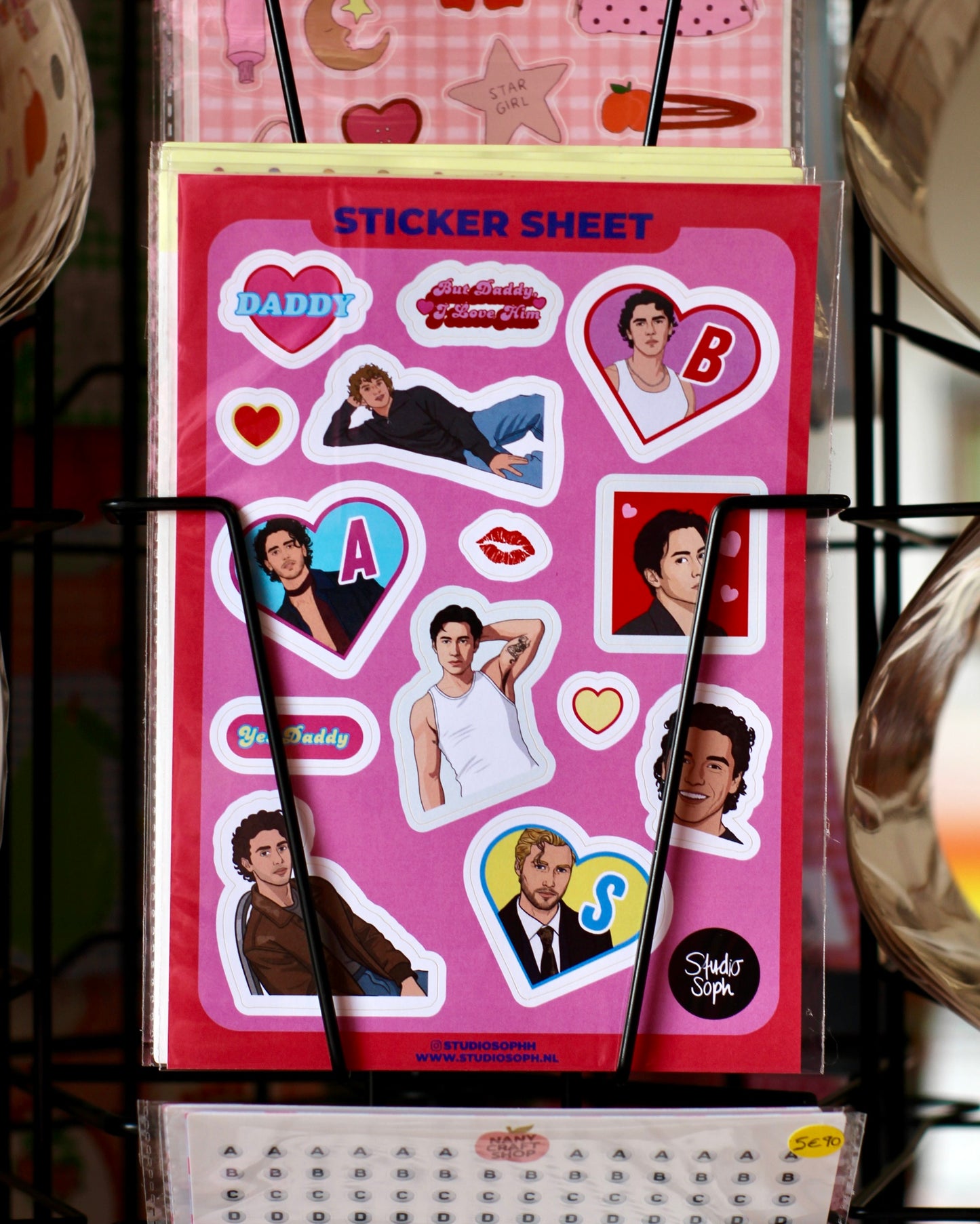 Planche de stickers A5 - Hockey Hunks