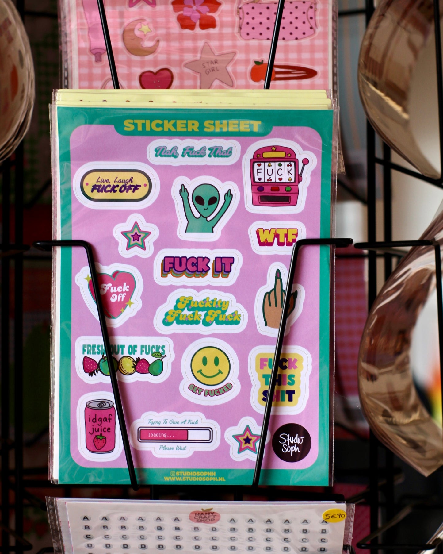 Planche de stickers A5 - Aliens
