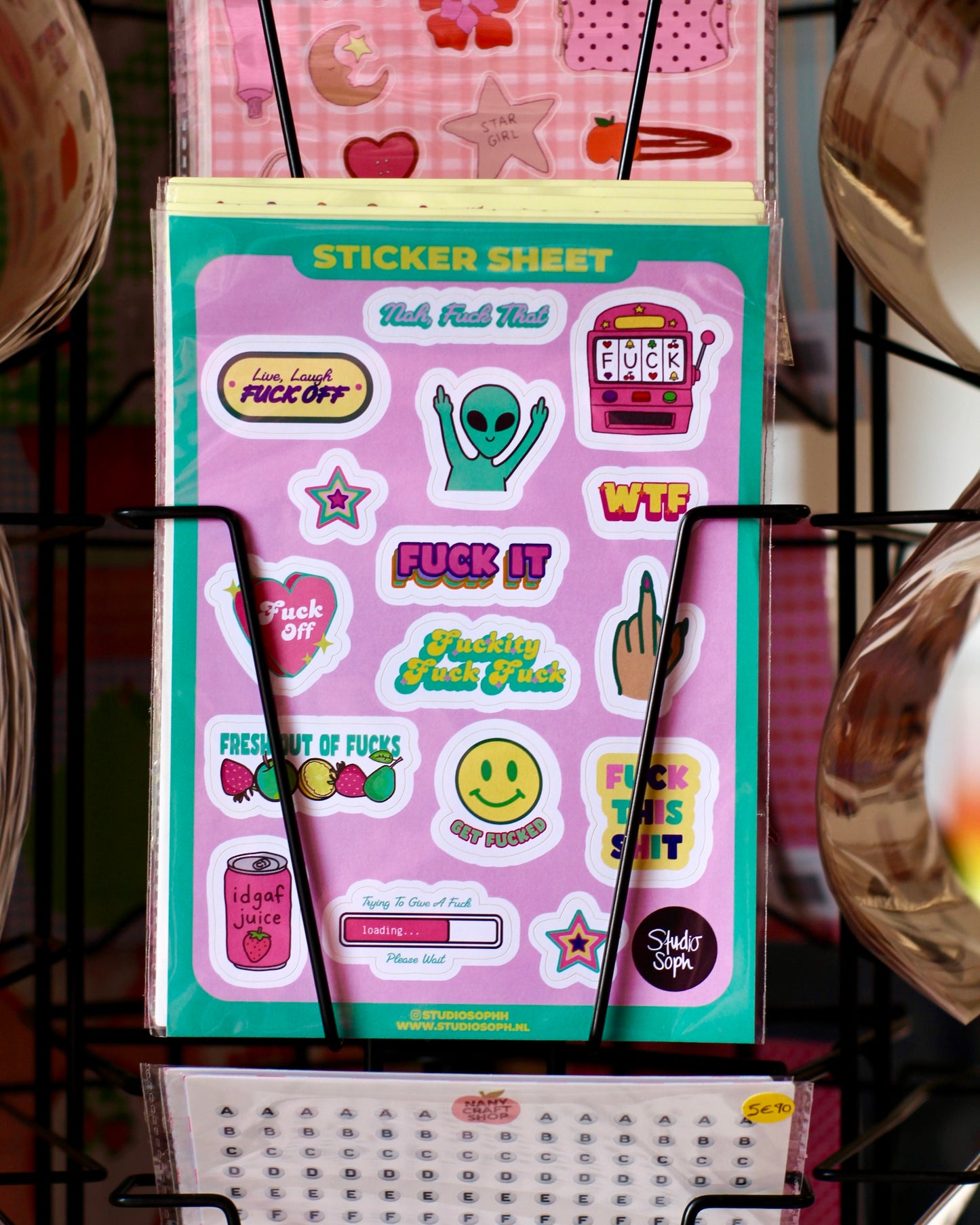 Planche de stickers A5 - Aliens