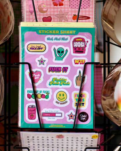 Planche de stickers A5 - Aliens