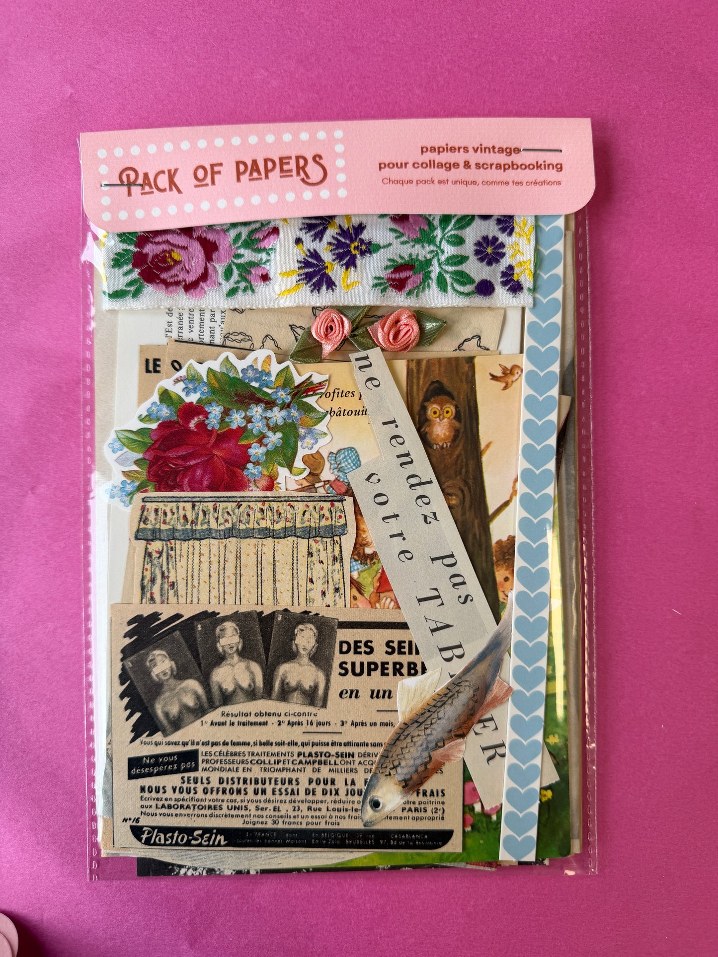 Pochette Scrapbooking | Votre tablier