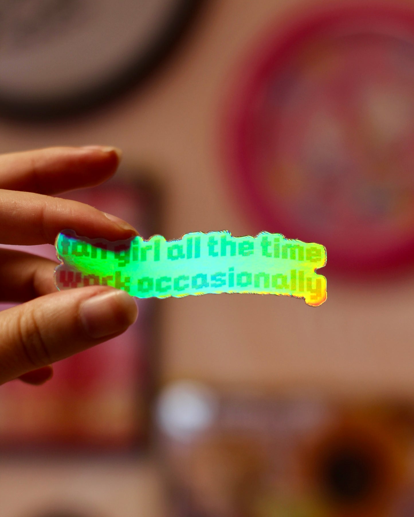 Sticker fan girl all the time