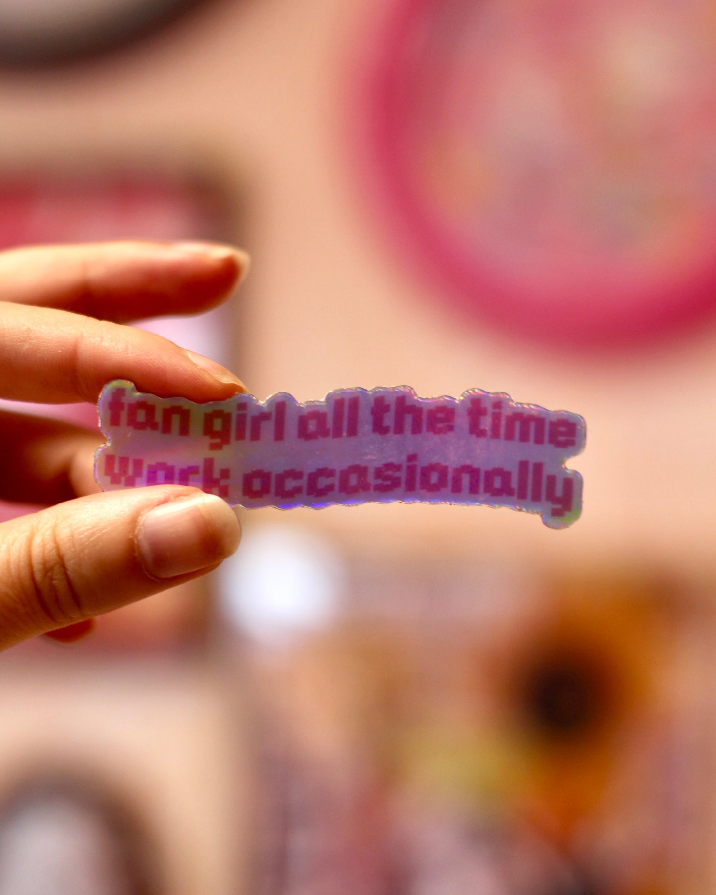 Sticker fan girl all the time